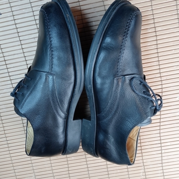 SANDRO MOSCOLONI VINEYARD BLACK LEATHER OXFORD DRESS SHOES SZ 13 D. 59.1pm main image 4